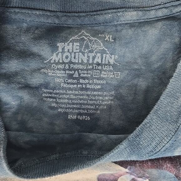 The Mountain Eagle Patriot‎ Pilot Tie-Dye TShirt XL Blue Vincent Hie Animal USA - Picture 5 of 7